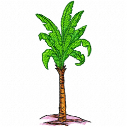 Flowers And Tree Embroidery Design 10